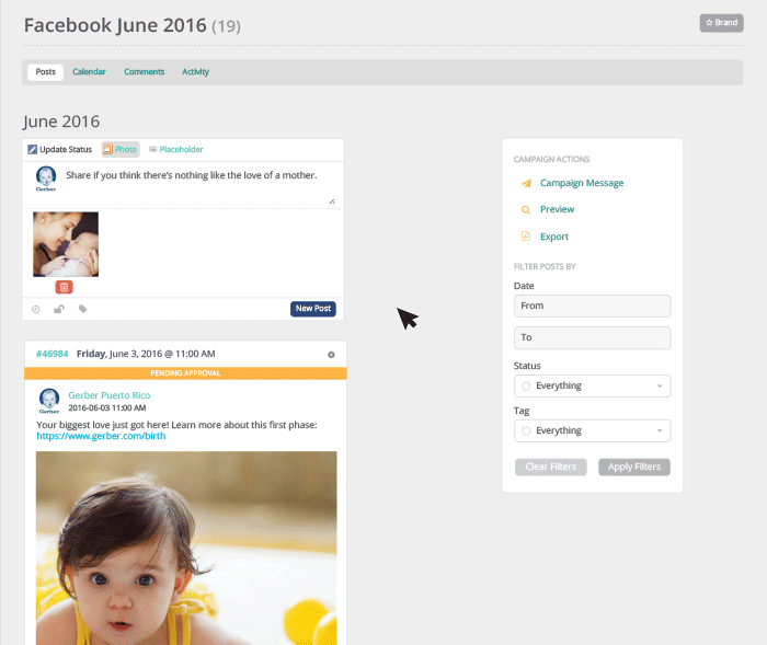 Social Media Collaboration Screenshot on Sharelov App.