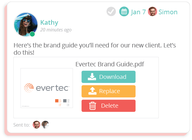 Sharelov supports Adobe PSDs, PDFs, PowerPoint (.ppt), Word (.doc), Excel (.xls), images, videos, audio and GIFs.
